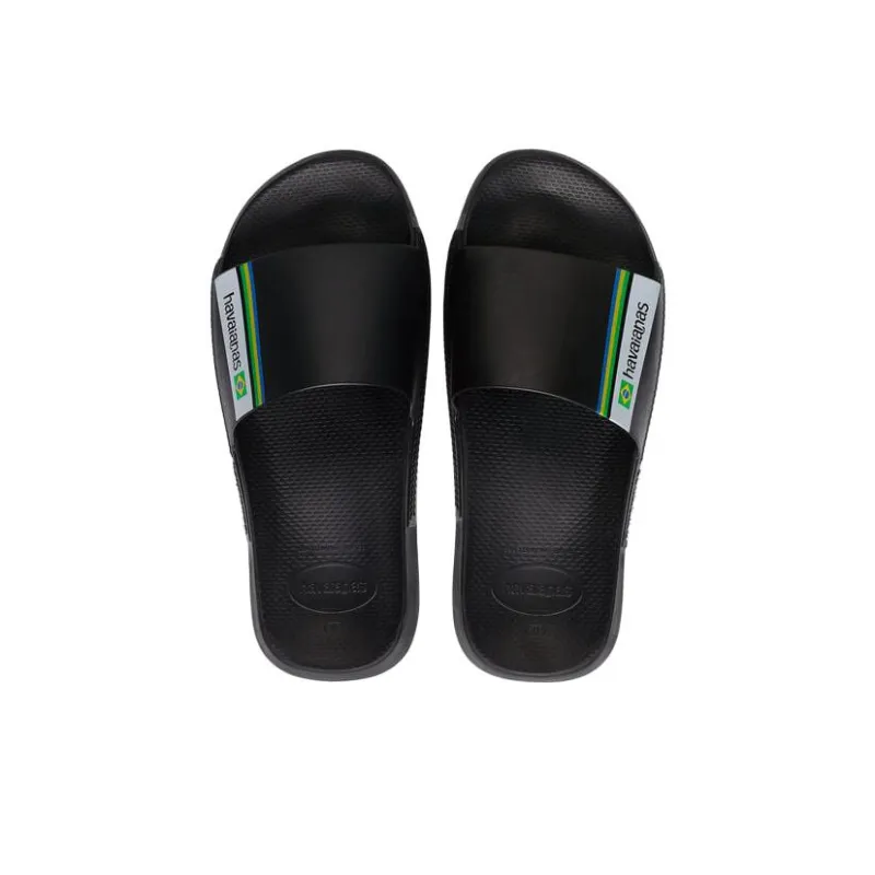 Havaianas Slip Resistant Slide Slippers Unisex Black-3