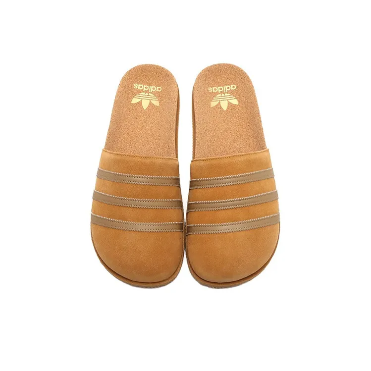 Adidas Originals Adimule Lea Slides Brown-3