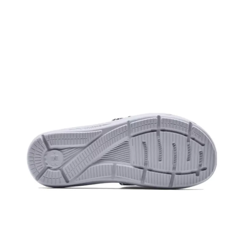 Under Armour Ignite 6 Graphic Strap Slide 'Black Mod Grey'-4