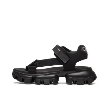 PRADA Cloudbust Thunder Sandal Black Nylon