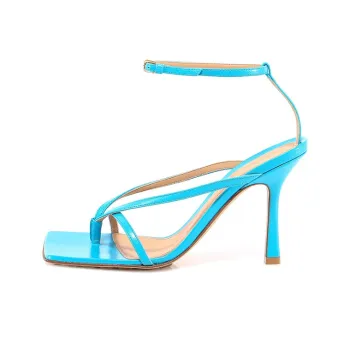 Bottega Veneta Stretch Strap Sandals Women's Sky Blue