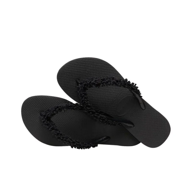 Havaianas Slim Fringe Stylish Sandals Women's Fireburst Black-5