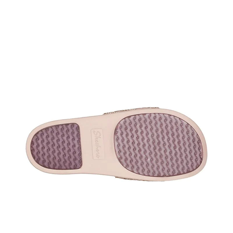 Skechers Slide Slippers Women's Gold/Pink-4