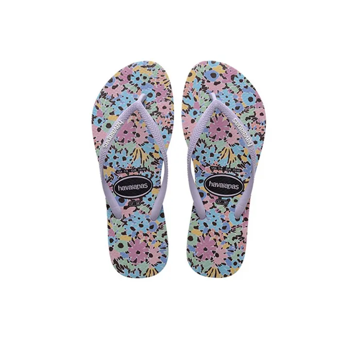 Havaianas Sl Flora Ro Mant FC Slide Slippers Unisex Purple-4