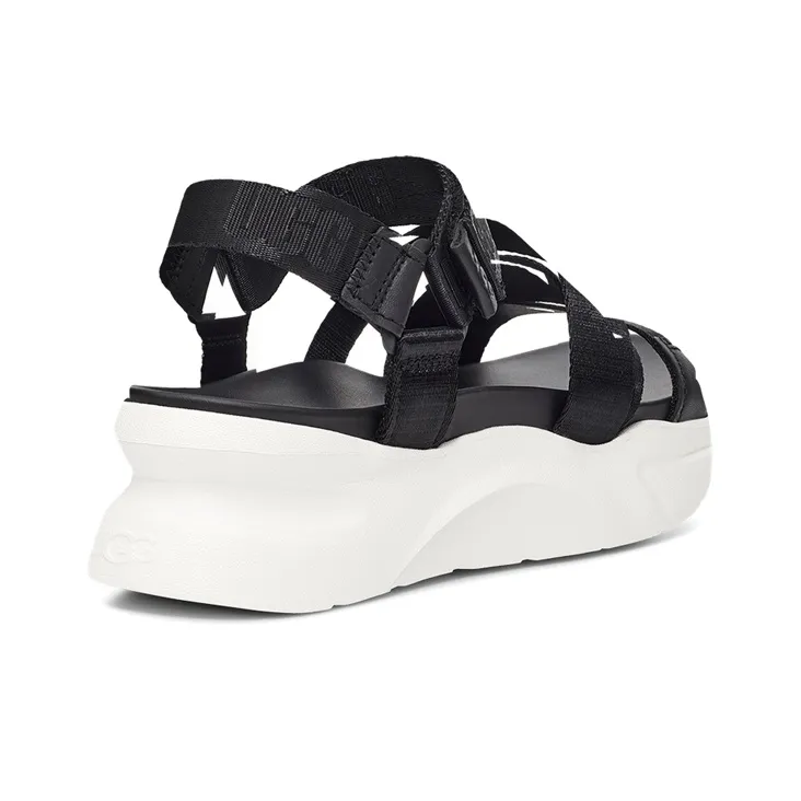 UGG La Cloud Collection Sports Sandals 'Black White' Women's-4