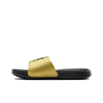 Under Armour Ansa Fixed Slides 'Black Metallic Gold' Women's