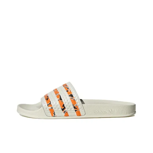 Adidas Originals Slide Slippers Unisex White/Orange