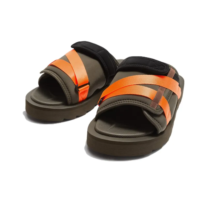 ZARA Slide Slippers Men's Green Orange-1