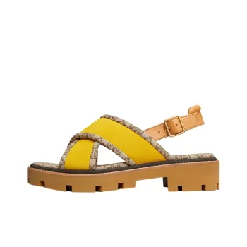 TORY BURCH T MonogramT Monogram Strap Sandals Women's Yellow