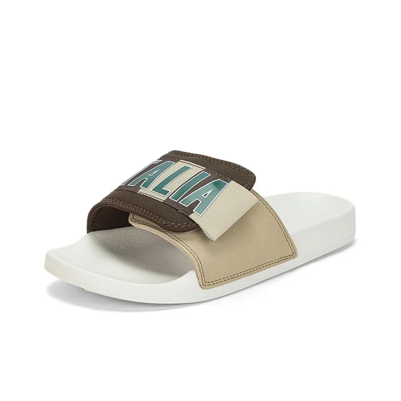 Kappa EVA Quiet Slip Resistant Slide Slippers Unisex White Umber-1