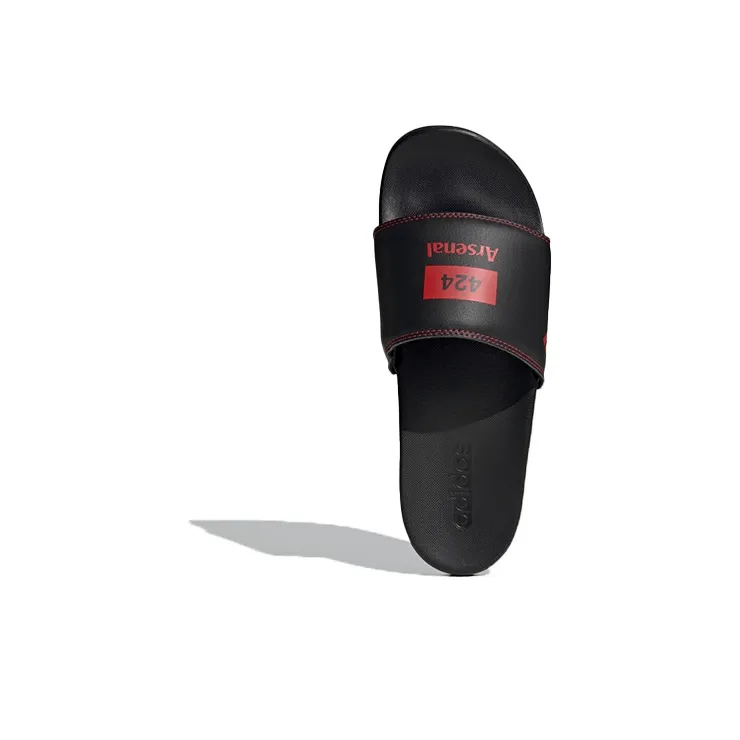 Adidas Adilette Comfort Slides 424 Arsenal Fc Black Scarlet-4