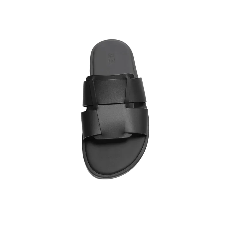 ZARA Slide Slippers Men's Black-2