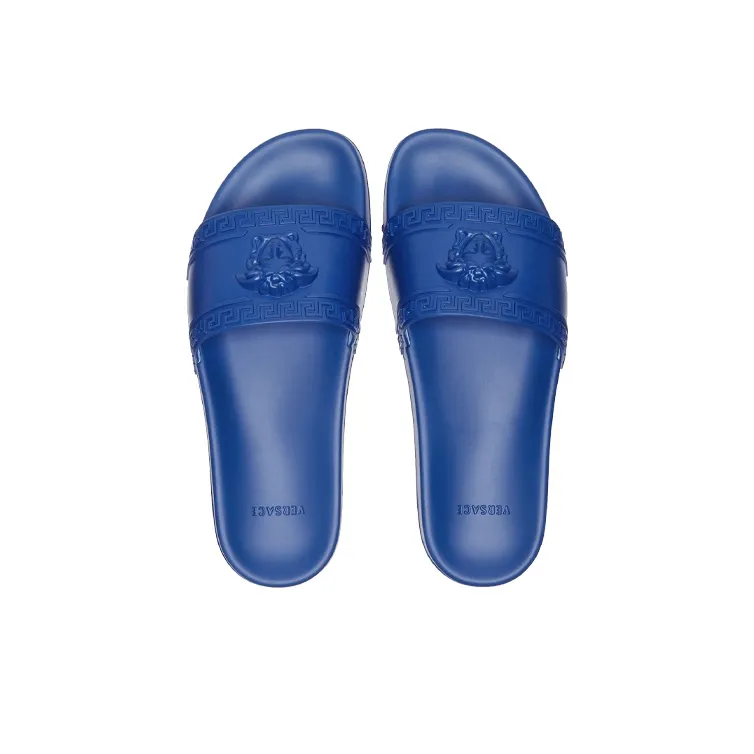VERSACE Palazzo Slides Blue-4