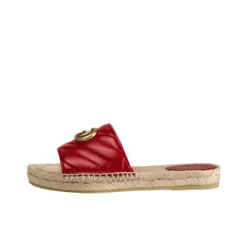 GUCCI Odor Resistant Slide Slippers Women's Furong Red