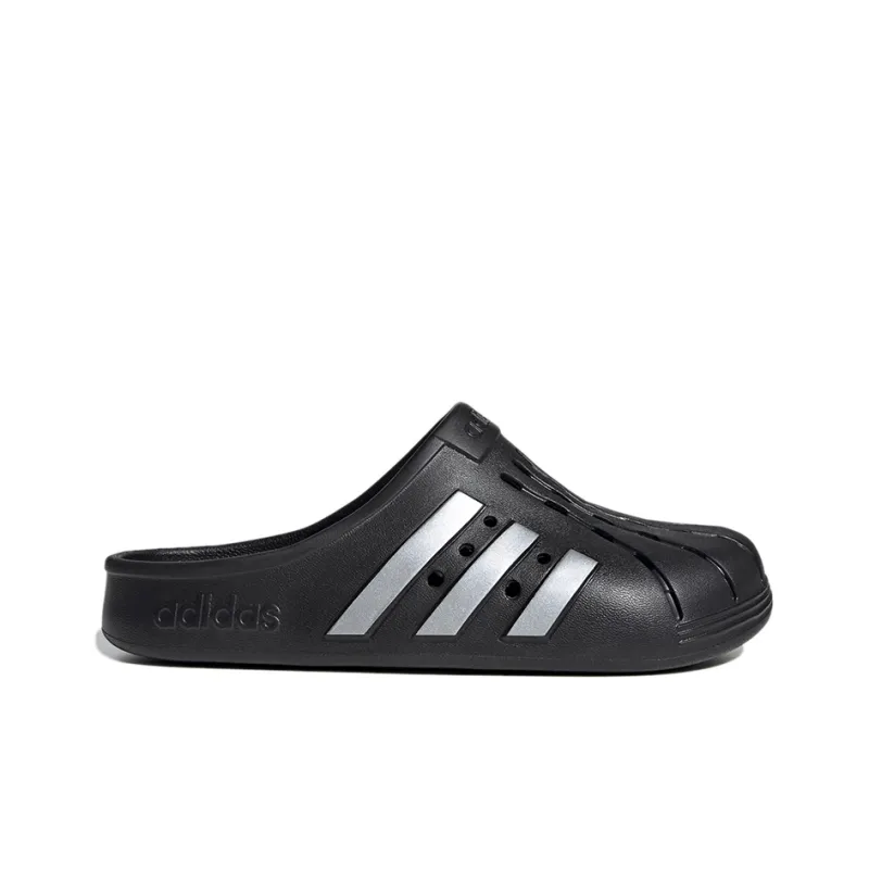 Adidas Adilette Clog Black Silver-1