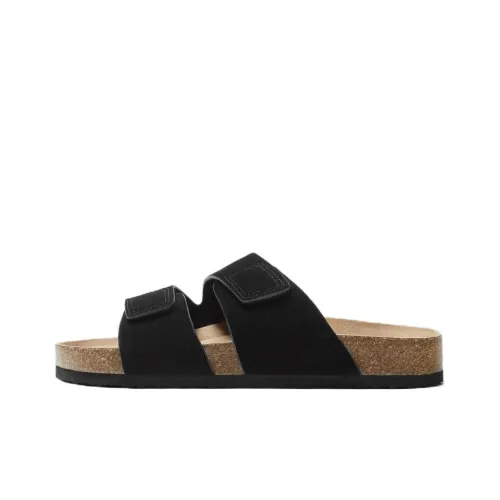 ZARA Slide Slippers Men Black Brown