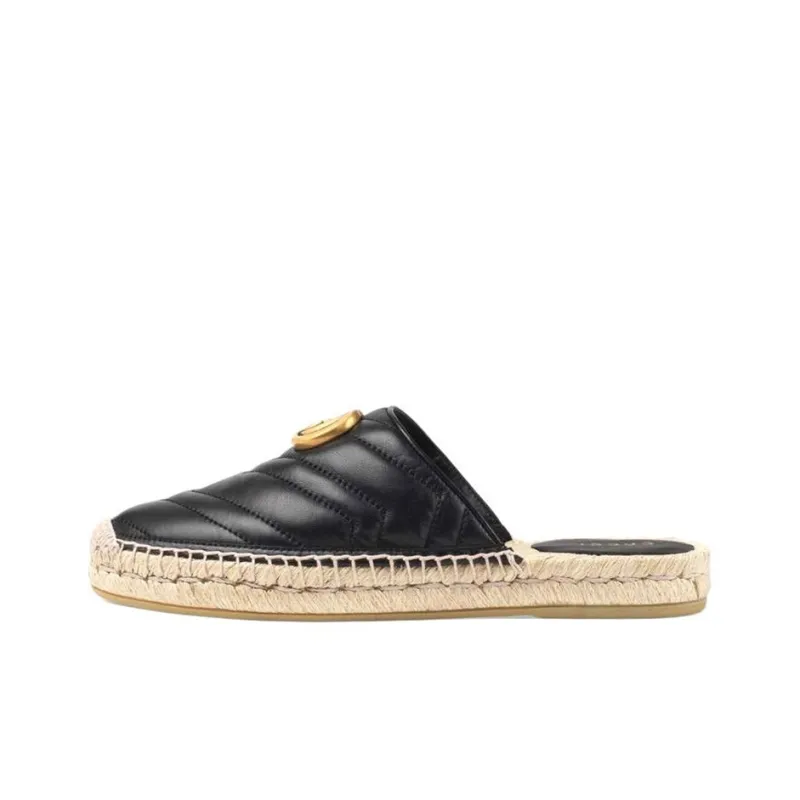 GUCCI Closed Toe Slippers Women's Black-0