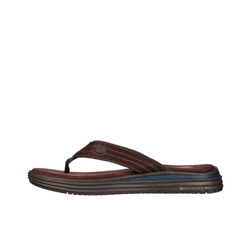 Skechers Relaxed Fit Slide Slippers Men Brown