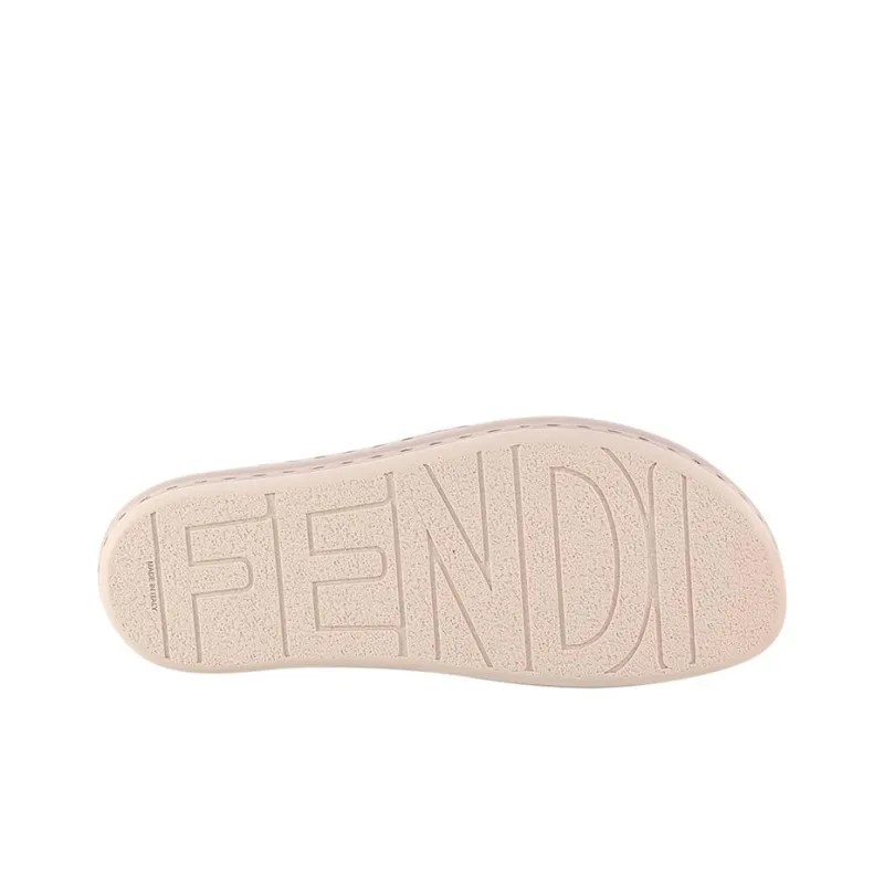 FENDI Crossover Band Sandal Beige Embossed Macro Ff Motif-4
