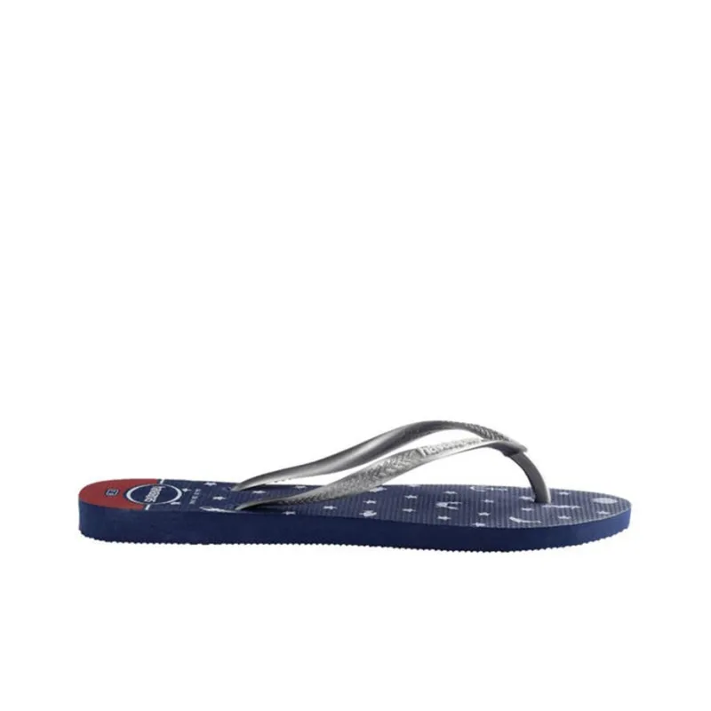 Havaianas Rubber Sole Flip Flops Women's Blue Silver-1