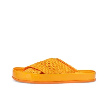 FENDI Abrasion Resistant Slide Slippers Women's Orange
