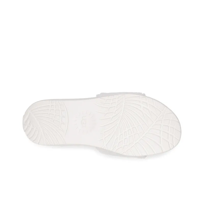 UGG Rubber Sole Abrasion Resistant Slide Slippers Women's White-5