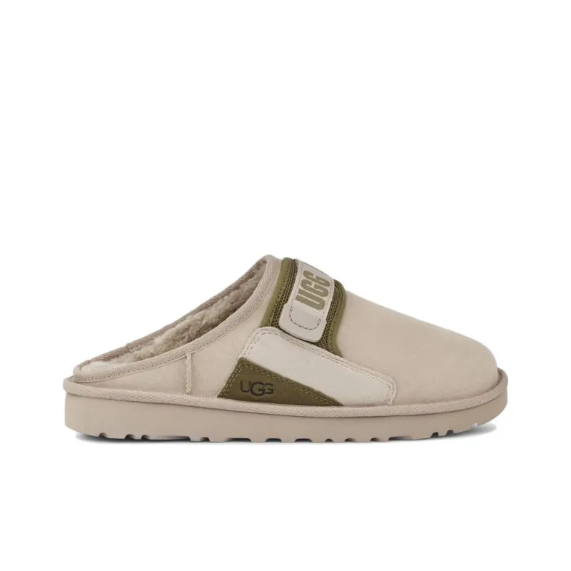UGG Dune Slip On Slipper 'Beige Olive Green'-1