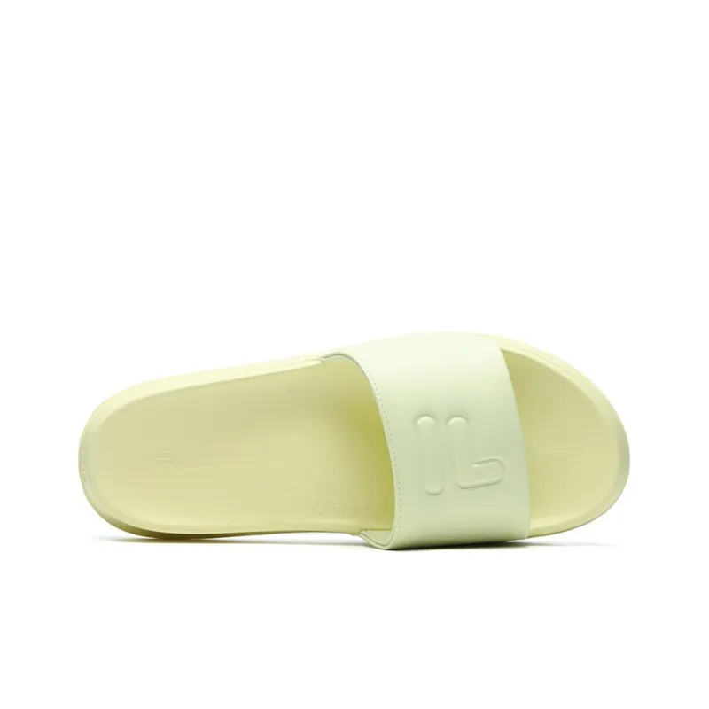 FILA FUSION Slide Slippers Women's Yellow Cream-3