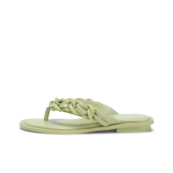 CHARLES&KEITH Slip-Resistant Slide Slippers Women's Gray Green