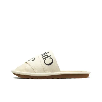 Chloe Woody Closed Toe Slippers Women's Ecru