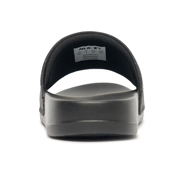 MLB Slipper Slide Slippers Unisex Black White-4