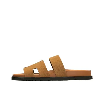 HERMES Ankara Slide Slippers Men's Brown