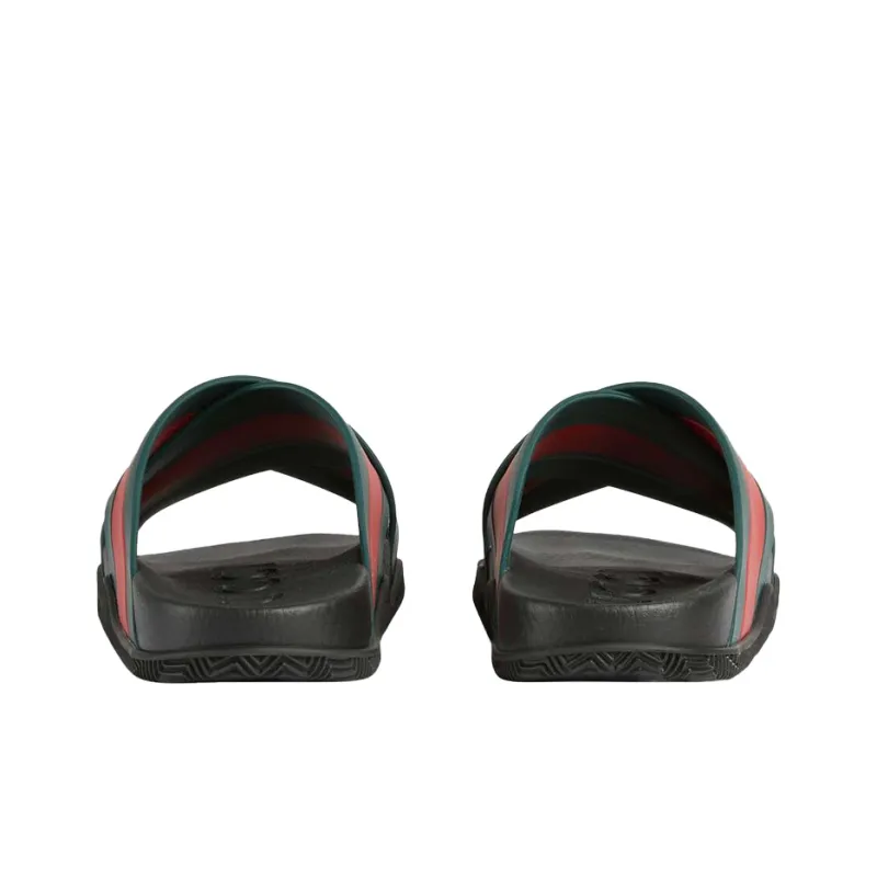 GUCCI Rubber Slides Green Red-3