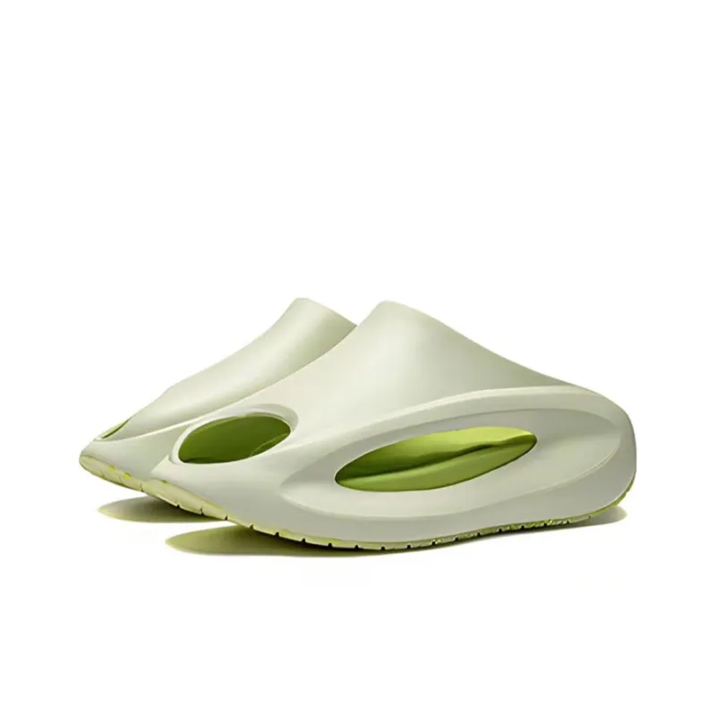LiNing Yun You Slay Quiet Abrasion Resistant Slide Slippers Unisex Apple Green-2