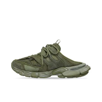 Balenciaga Track 1.0 Closed Toe Slippers Men's Dark Green