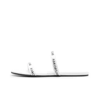 Balenciaga Round Sandals 'White Black' Women's