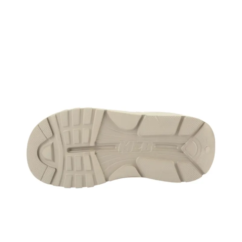 MLB Slipper Rubber Sole Graffiti Odor Resistant Flip Flops Unisex Beige Yellow-4