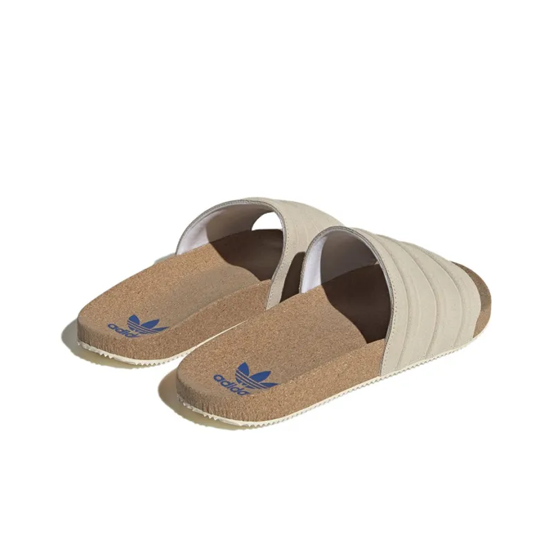 Adidas Adilette Premium Slides Wonder White Cork-3