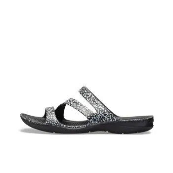 Crocs Swiftwater Slide Slippers Women's Black/White
