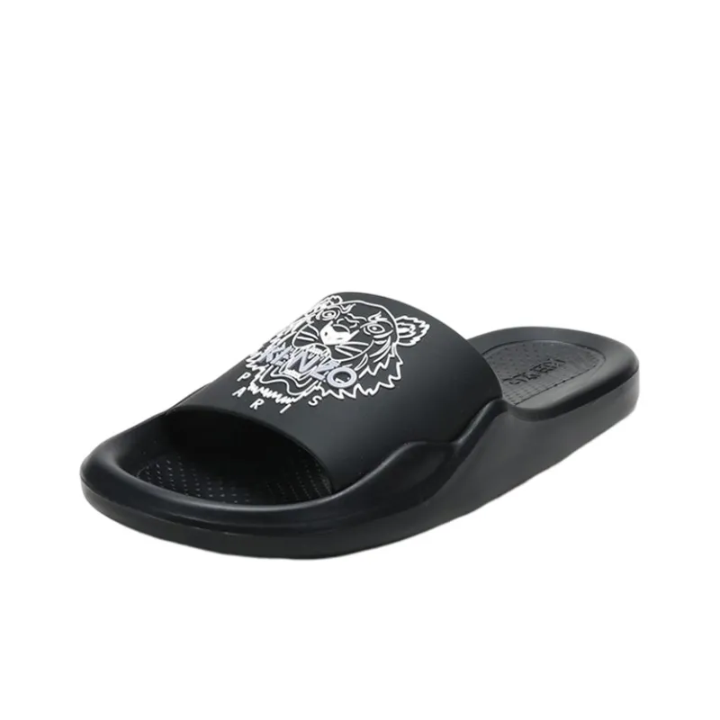 KENZO Odor Resistant Slide Slippers Women's Black-2