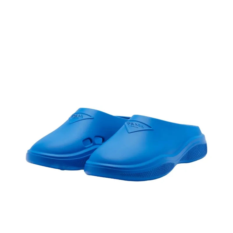 PRADA Foam Rubber Mule Light Blue-0