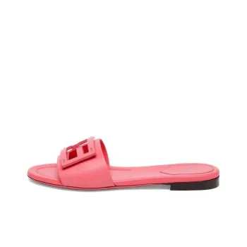 FENDI Abrasion-Resistant Slide Slippers Women's Pink