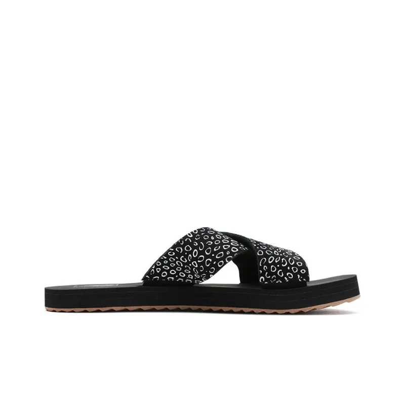 Vans Cross Strap Slide On 'Black White'-1