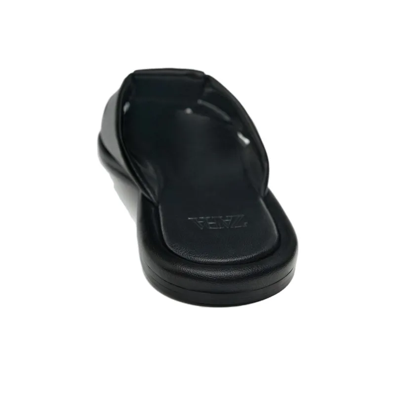 ZARA Trf Slide Slippers Women's Black-3