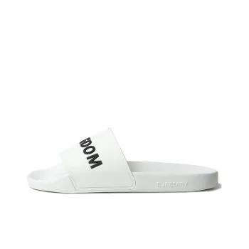 Burberry Slide Slippers Men White, Black