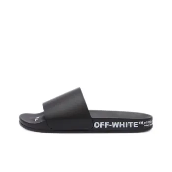 OFF WHITE Industrial Belt Slides Black White