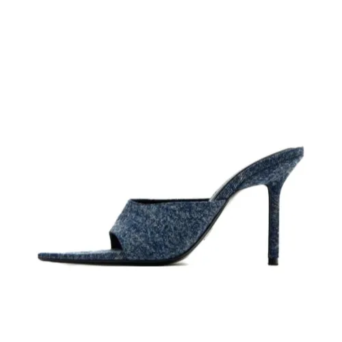 ZARA Slide Slippers Women's Blue