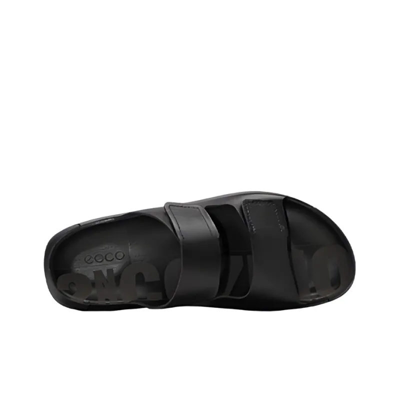 Ecco Rubber Sole Slide Slippers Men's Black-2