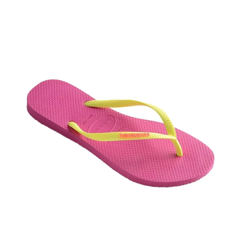 Havaianas Slim Haven Logo Pop Up Flip Flops Unisex Fuchsia-2