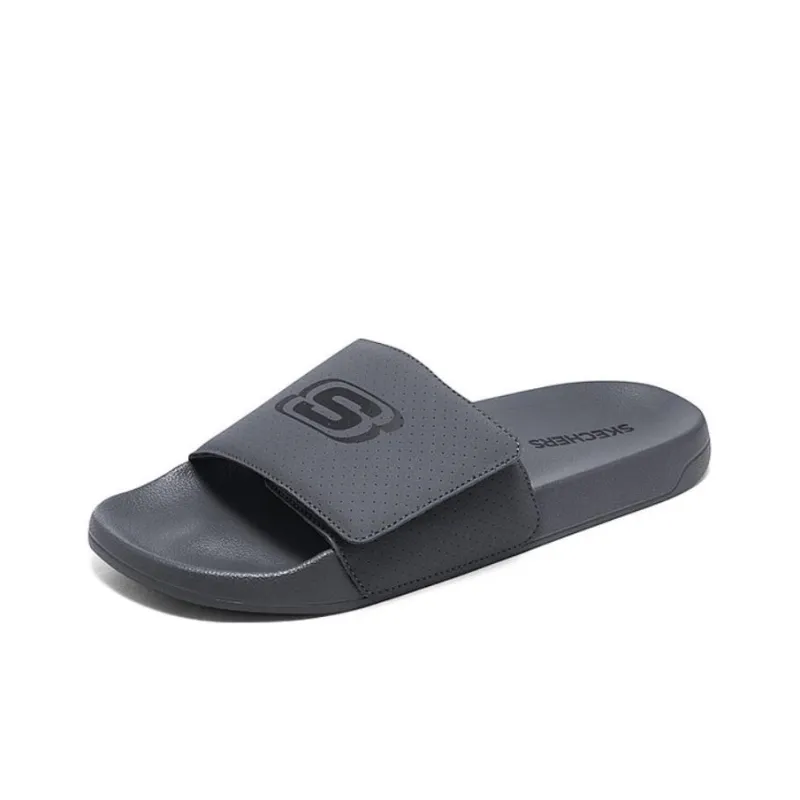 Skechers EVA Slip Resistant Abrasion Resistant Slide Slippers Men's Charcoal Gray-1